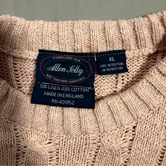 Allen Solly Men's Crewneck Sweater - Light Peach - Picture 2 of 6